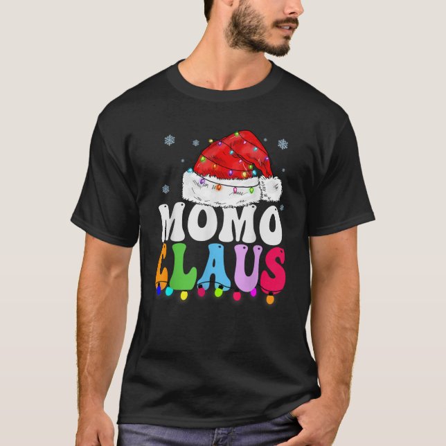 Momo Claus Funny Xmas Family Matching Grandma Chri T-Shirt (Front)