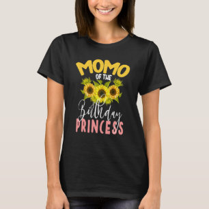 Momo Of The Birthday Princess Sunflower Matching F T-Shirt