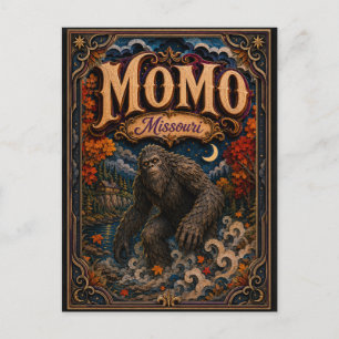 Momo the Missouri Monster Missouri Popcut Legends Postcard