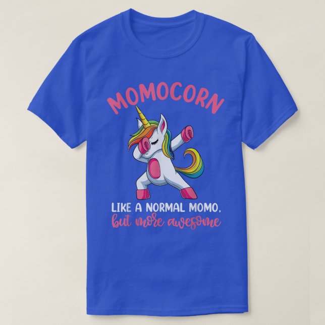Momocorn Momo Unicorn Shirts, Unicorn Birthday Mot T-Shirt (Design Front)