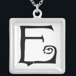 Momogram Silver Necklace<br><div class="desc">Goth Inspired Aesthetic Keepsake Necklaces Choose either Silver Plated Gold Finish or Sterling Silver Unique Personalised Custom !st Christmas Gift Wedding Keepsake Wedding Party Necklaces - to change background colour - click customise - click edit - choose last tool in drop down menu and choose from one of the colours...</div>