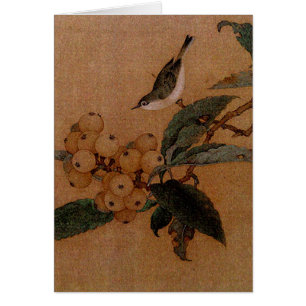 Momohatozu chinese bird art