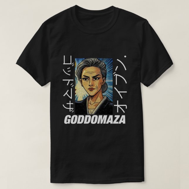 MOMOKO HEAD COLORED BLACK TEE (Design Front)