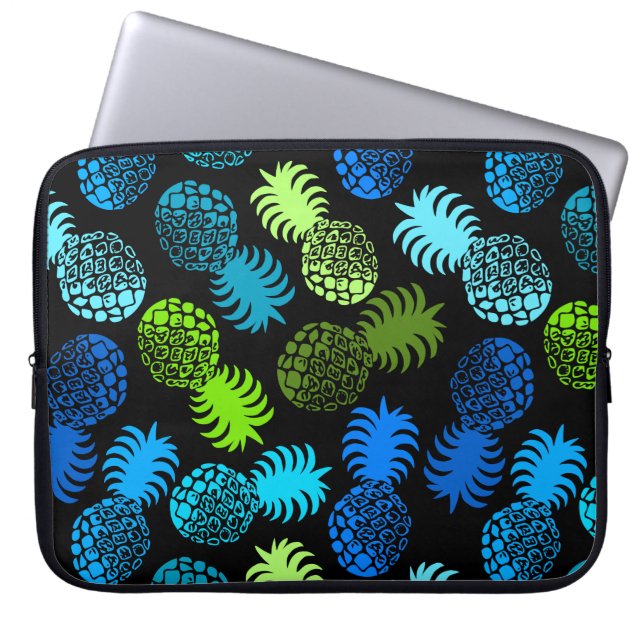 Momona Hawaiian Pineapple Neoprene Wetsuit Laptop Sleeve (Front)