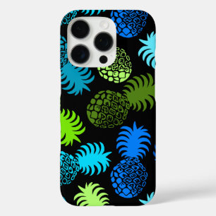 Momona Hawaiian Tropical Pineapple Blue iPhone 16 Pro Case
