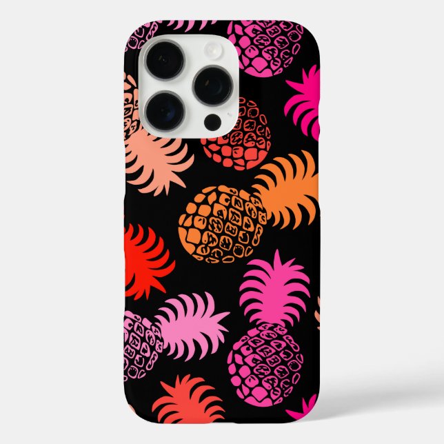 Momona Hawaiian Tropical Pineapple Pink Case-Mate iPhone Case (Back)