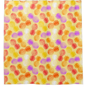 Momona Hawaiian Tropical Pineapple Shower Curtain