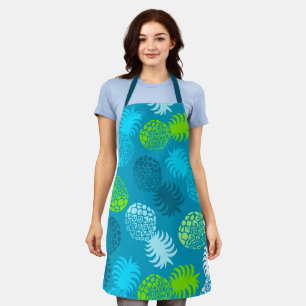 Momona Hawaiian Tropical Pineapple - Turq Apron