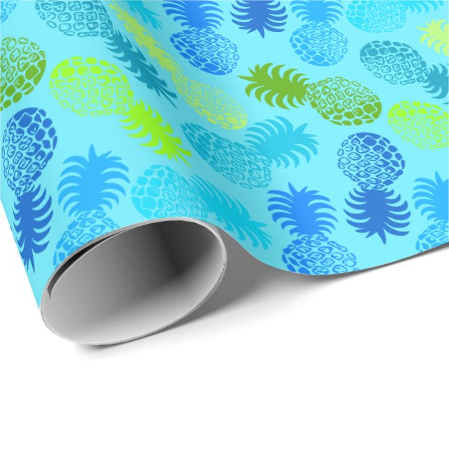 Momona Hawaiian Tropical Pineapple Wrapping Paper (Roll Corner)