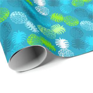 Momona Hawaiian Tropical Pineapple Wrapping Paper
