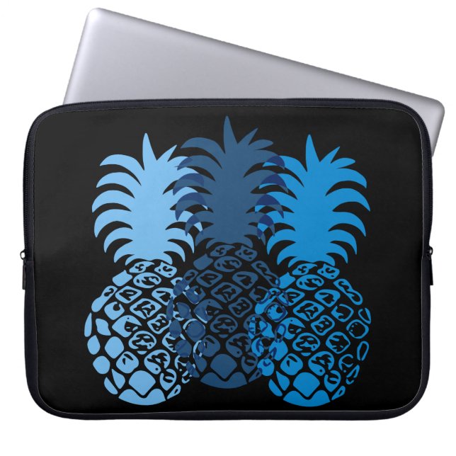 Momona Pineapple Hawaiian Neoprene Wetsuit Laptop Sleeve (Front)