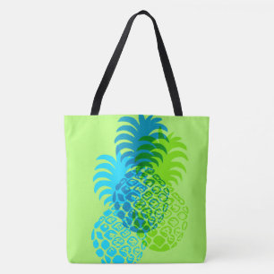 Momona Pineapple Hawaiian Reversible Beach Bag