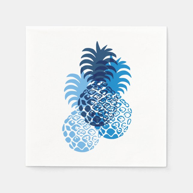 Momona Pineapple Hawaiian Tropical Napkin (Front)