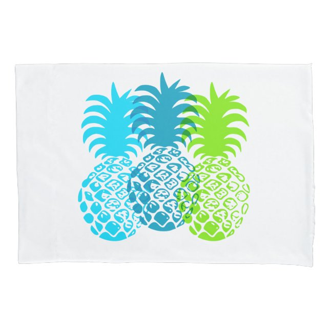 Momona Pineapple Hawaiian Tropical Pillowcase (Front)