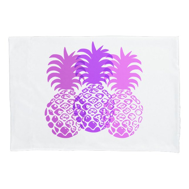 Momona Pineapple Hawaiian Tropical Pillowcase (Front)