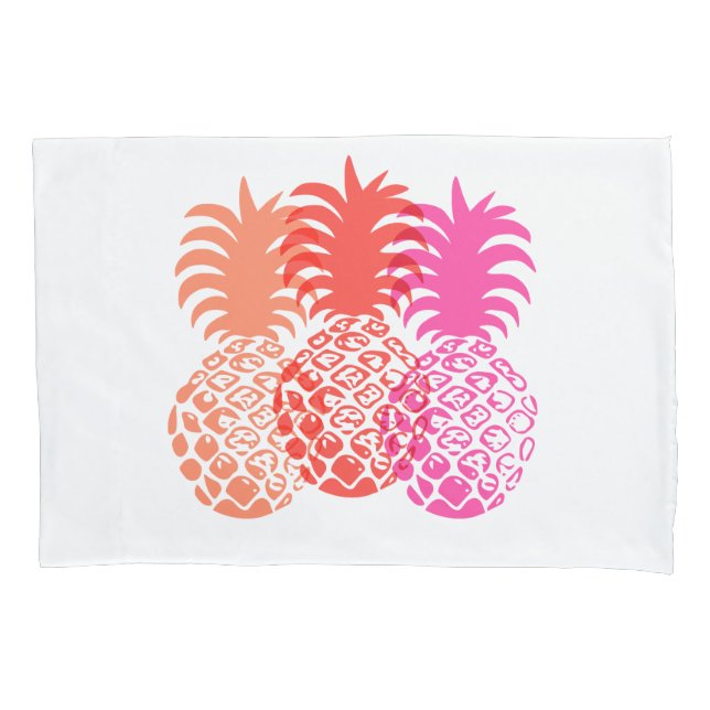 Momona Pineapple Hawaiian Tropical Pillowcase (Front)