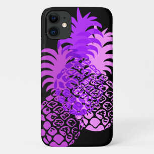Momona Pineapple Hawaiian Tropical Purple iPhone 11 Case