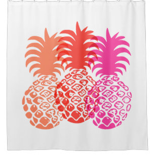 Momona Pineapple Hawaiian Tropical Shower Curtain