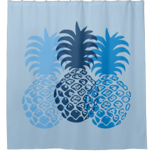 Momona Pineapple Hawaiian Tropical Shower Curtain