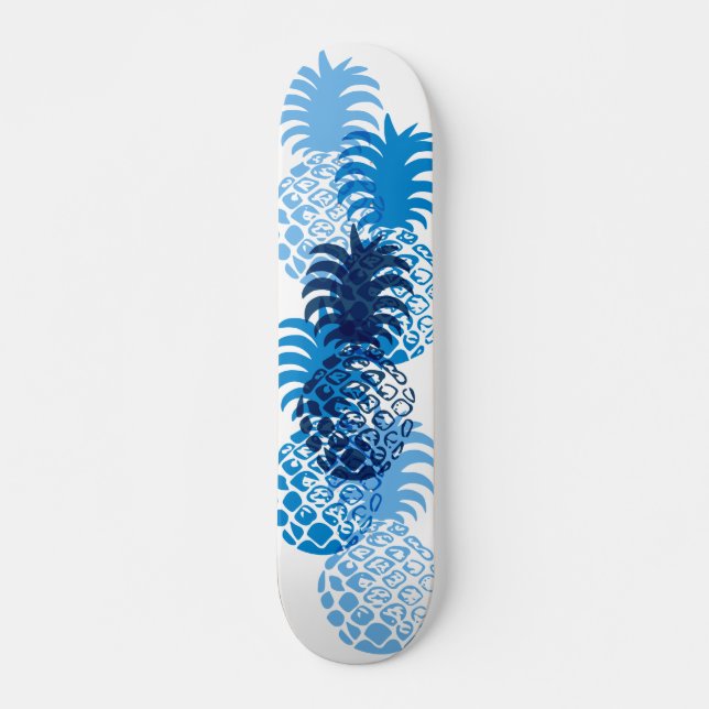 Momona Pineapple Hawaiian Tropical Skateboard (Front)
