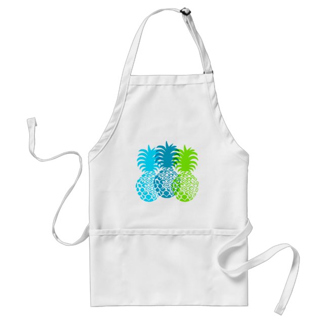 Momona Pineapple Hawaiian Tropical Standard Apron (Front)