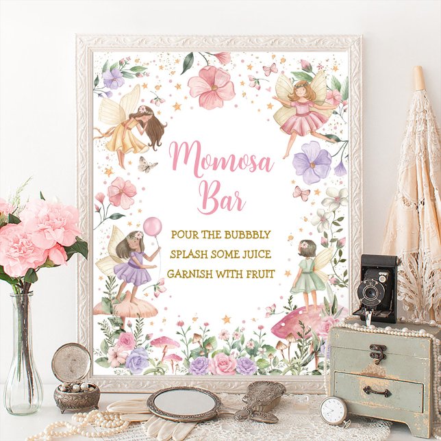 Momosa Bar Floral Fairy Garden Baby Girl Sign (Creator Uploaded)