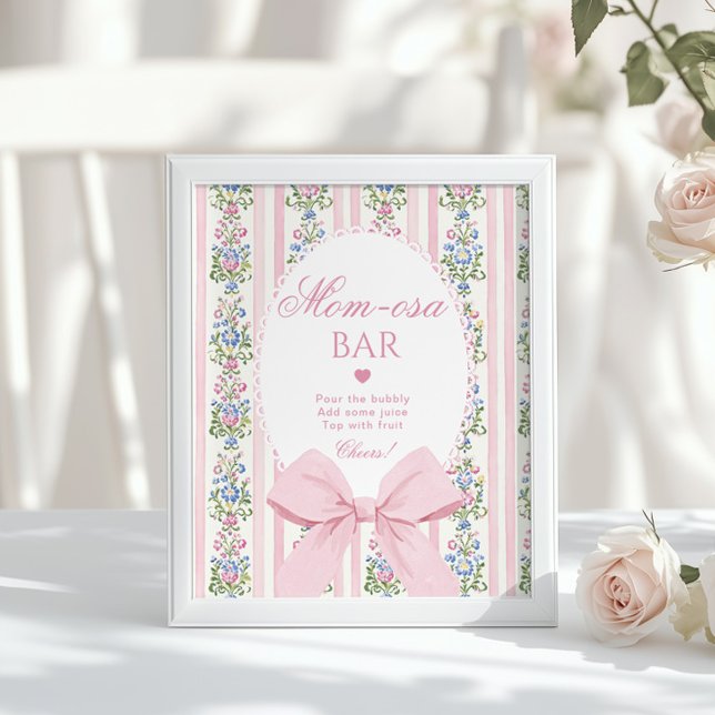 Momosa bar Pink Bow Love Shack Baby Poster (Creator Uploaded)
