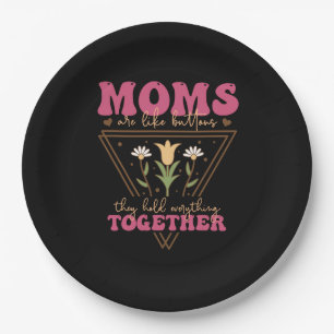 Moms Are Like Buttons Paper Plate