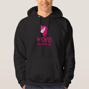 Moms Are Magical Unicorn Mum Family Matching Costu Hoodie