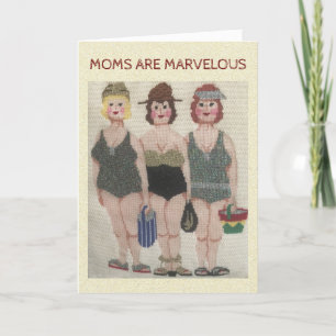 MOMS ARE MARVELOUS NEEDLEPOINT Mother's Day  Card