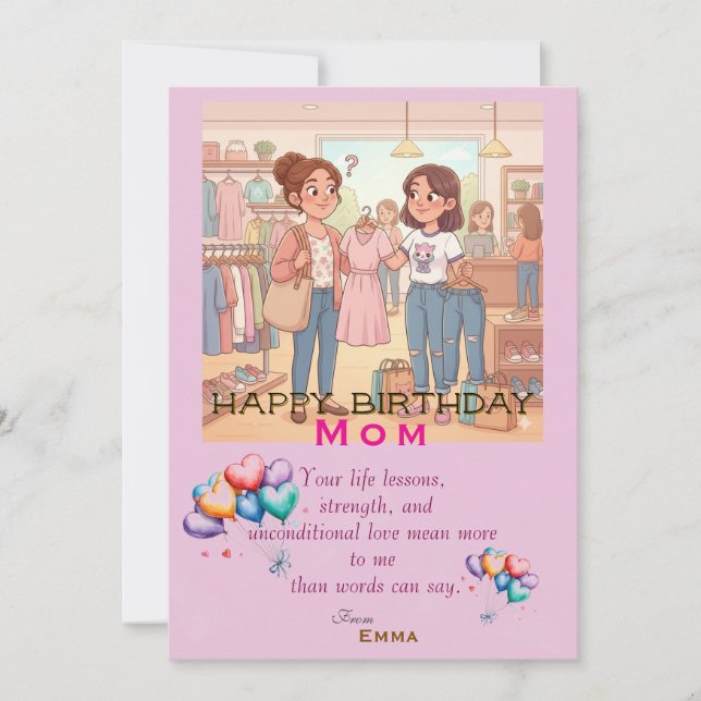 Moms' birthday card (Front)