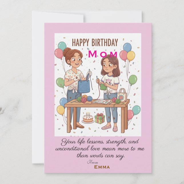 Moms' birthday card (Front)