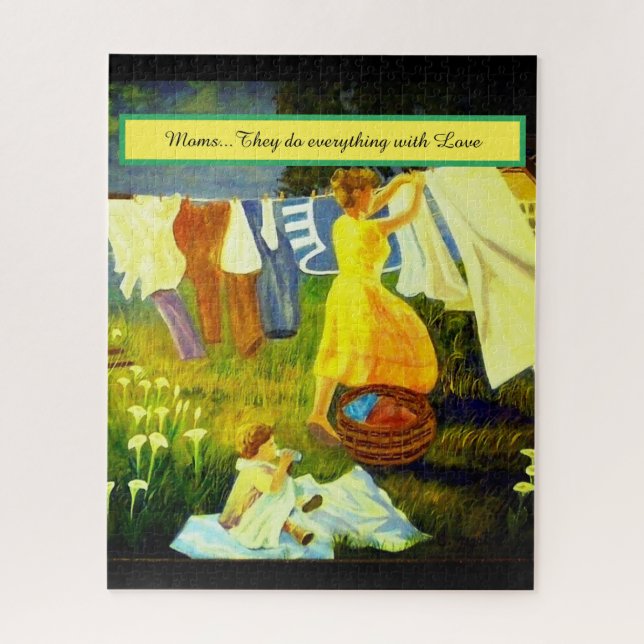 Moms chores jigsaw puzzle (Vertical)