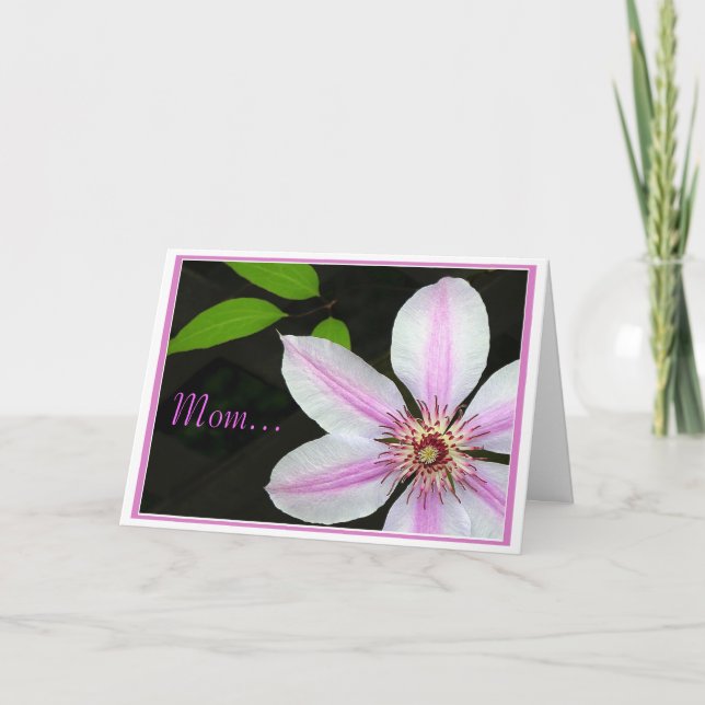 Mom's Clematis Card (Front)