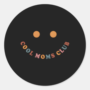 Moms Club Classic Round Sticker