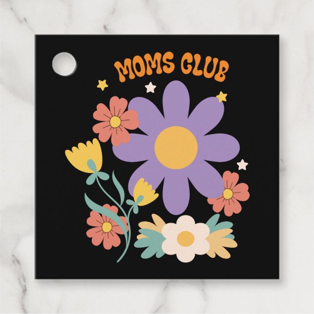 Moms Club Favour Tags (Front)