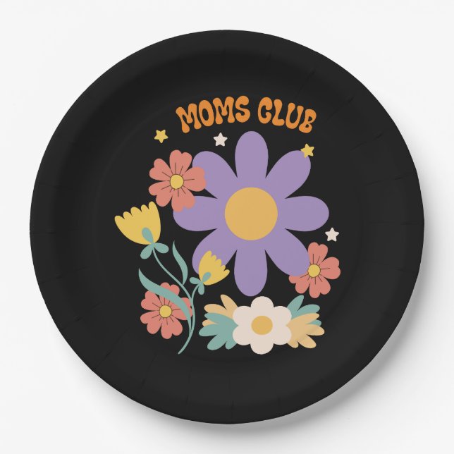Moms Club Paper Plate (Front)