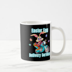 Moms Dads Easter Egg Delivery Service Bunny Motorc Coffee Mug