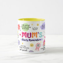 Moms Daily Reminder Mug