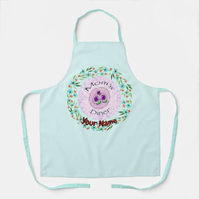 Moms Diner   Apron (Front)