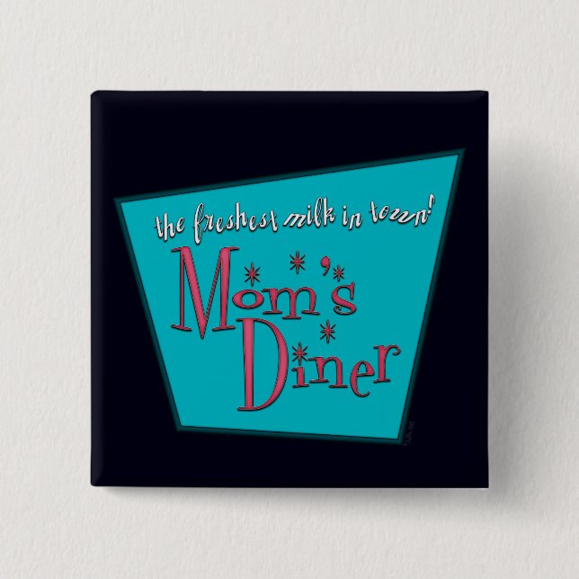 Moms Diner: Breastfeeding 15 Cm Square Badge (Front)