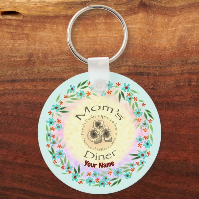 Moms Diner   keychain (Front)