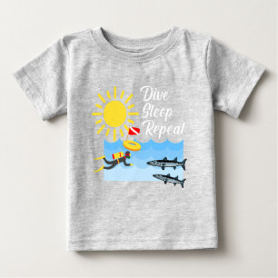 Moms Diving Buddy Design - Baby Fine Jersey T-Shir T-Shirt