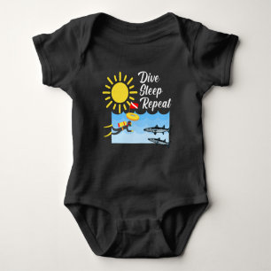 Moms Diving Buddy Design - Baby Jersey Bodysuit