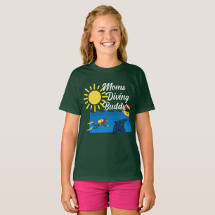 Moms Diving Buddy Design - Girls' Basic T-Shirt