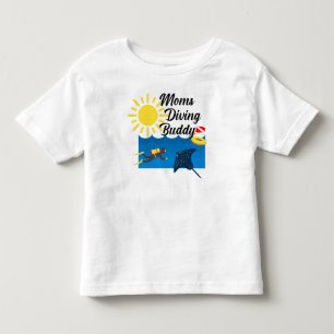 Moms Diving Buddy Design - Toddler Fine Jersey T-S T-Shirt