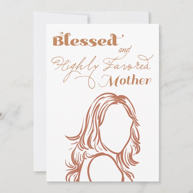 Moms Elegant Stationery Card  (Front)