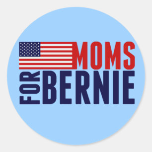 Moms for Bernie Classic Round Sticker