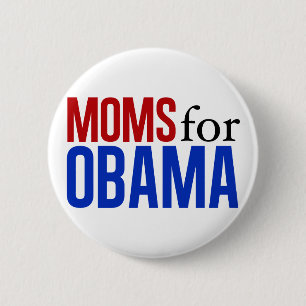 Moms for Obama 6 Cm Round Badge