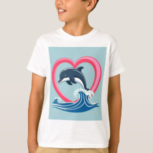 Mom's Heart Spout Whale T-Shirt